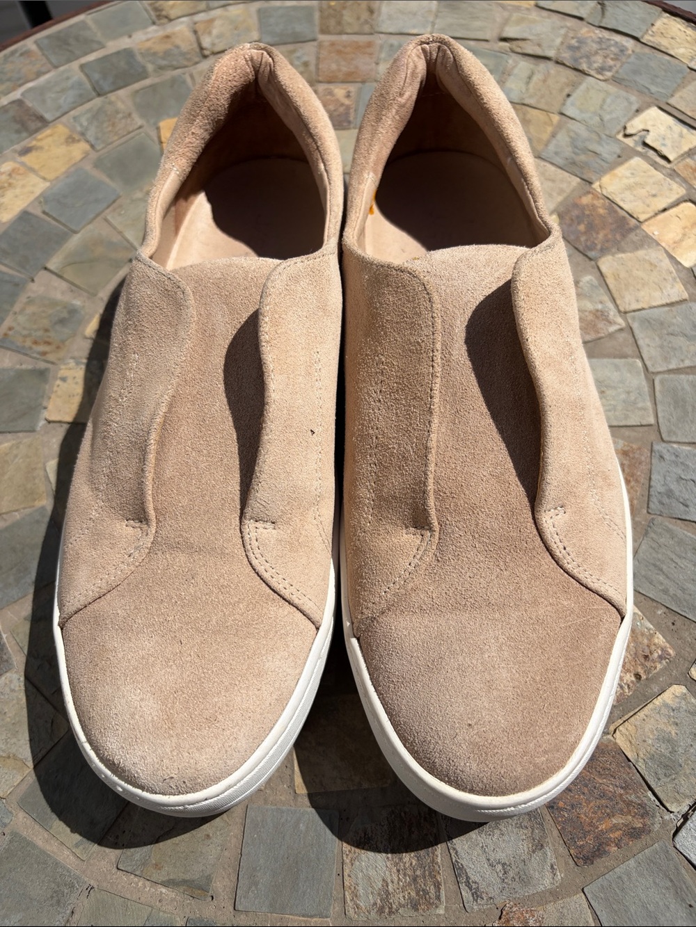 J Slides Women’s Slip-On Suede Sneakers - Taupe